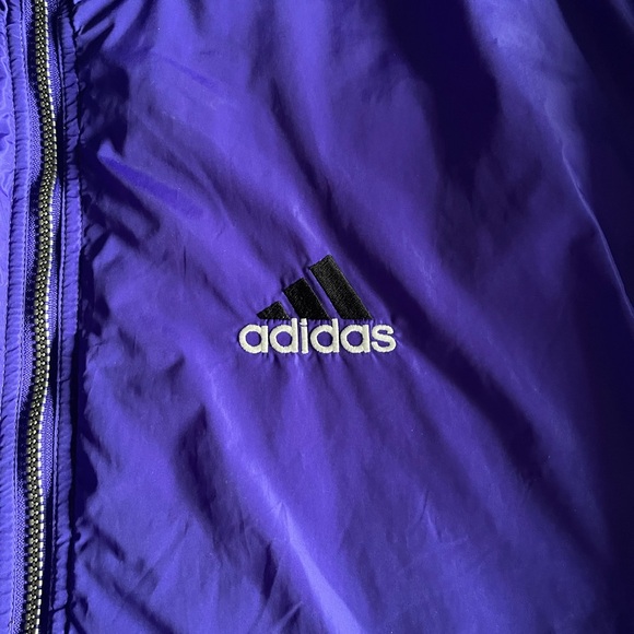 Vintage 90’s Adidas Puffer Coat - Three Stripe Full Zip - Size XL - Picture 5 of 15